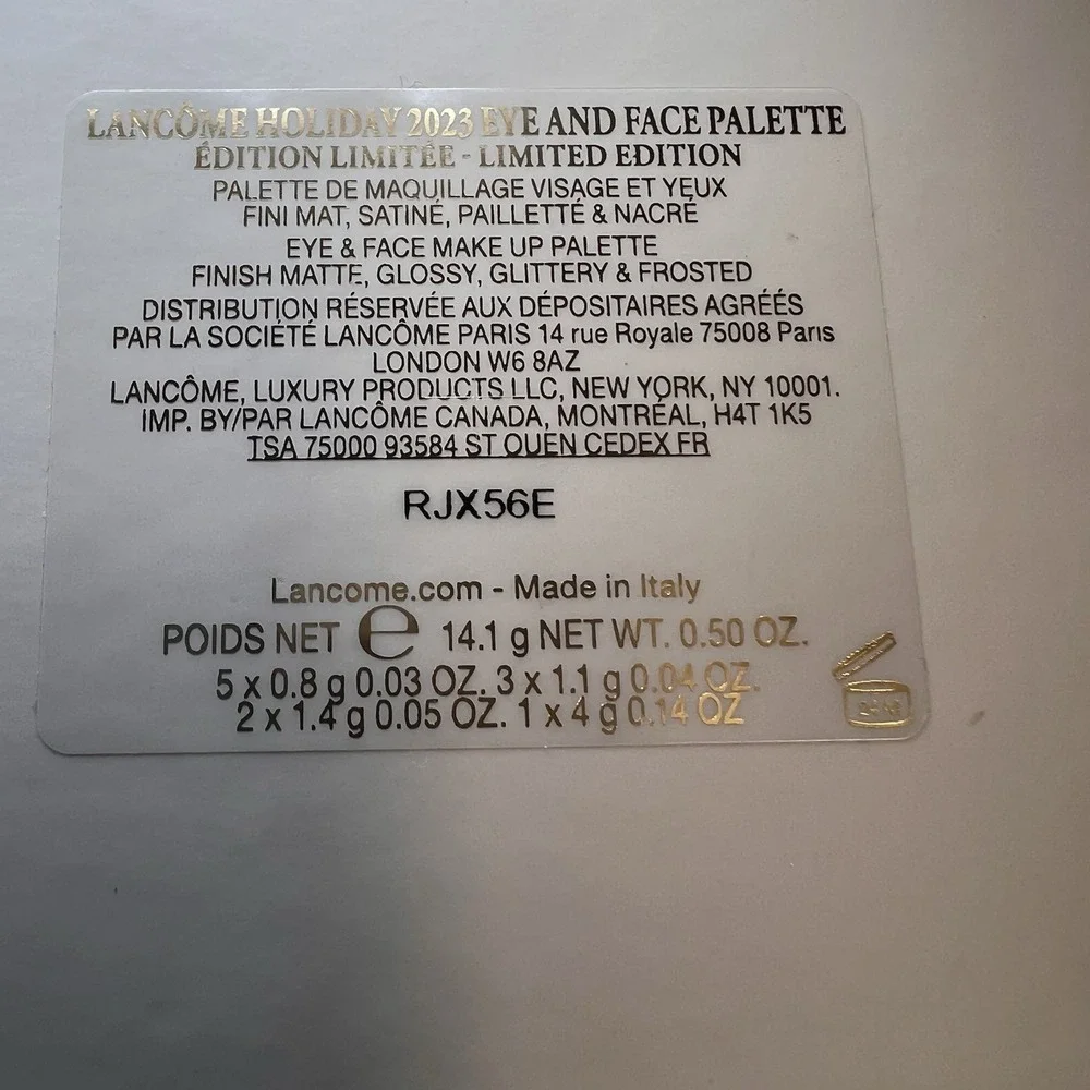 Lancôme NWB Eye And Face Palette Warm Neutrals
